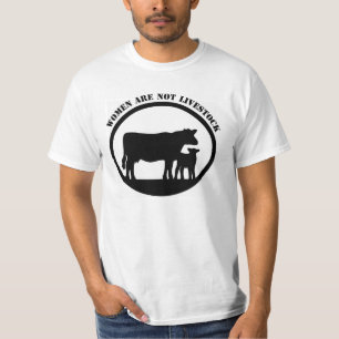 Vrouwen zijn geen vee t-shirt