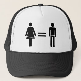 Vrouwen zijn gelijk aan Mannen feministe Trucker Pet
