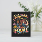 Vrouwen zijn gelijk briefkaart (Staand voorkant)
