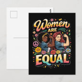 Vrouwen zijn gelijk briefkaart (Voorkant / Achterkant)