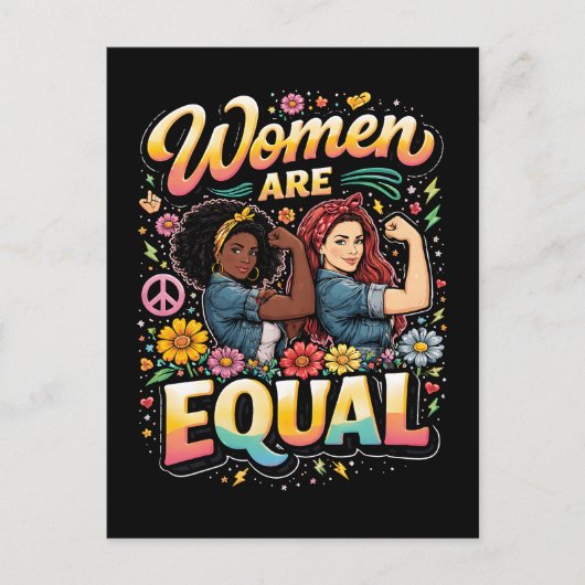 Vrouwen zijn gelijk briefkaart (Voorkant)