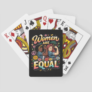 Vrouwen zijn gelijk pokerkaarten