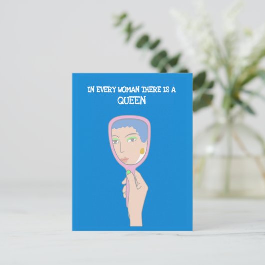 Vrouwen zijn geweldig schepsel briefkaart (Staand voorkant)