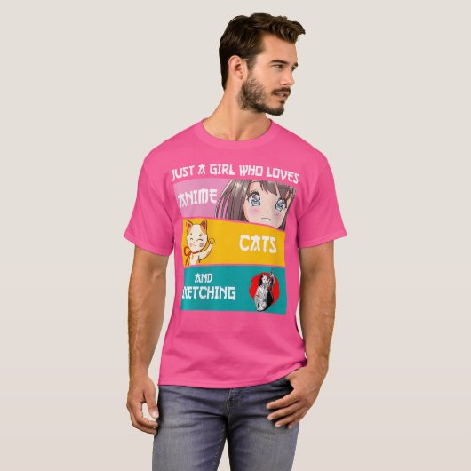 Vrouwen zijn gewoon een meisje dat houdt van anime t-shirt (Voorkant volledig)