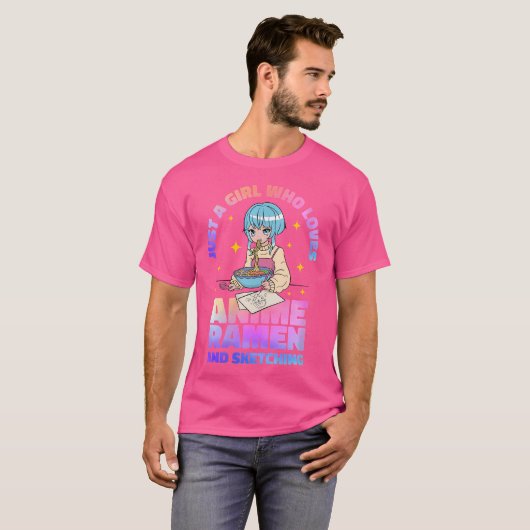 Vrouwen zijn gewoon een meisje dat houdt van anime t-shirt (Voorkant volledig)