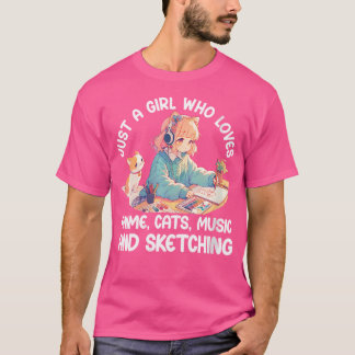 Vrouwen zijn gewoon een meisje dat houdt van anime t-shirt
