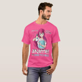 Vrouwen zijn gewoon een meisje dat van anime houdt t-shirt (Voorkant volledig)
