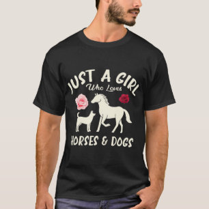 Vrouwen zijn gewoon een meisje dat van paarden en t-shirt