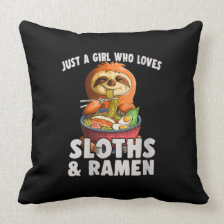 Vrouwen zijn gewoon een meisje dat van Sloth houdt Kussen