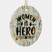 Vrouwen zijn helden keramisch ornament (Rechts)