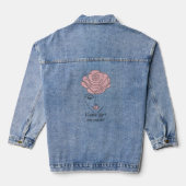 Vrouwen zijn je geen denim jas verschuldigd denim jacket (Achterkant)
