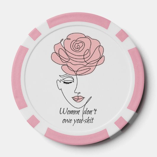 Vrouwen zijn je geen Poker Chips verschuldigd (Achterkant)