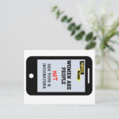 "Vrouwen zijn mensen", "GEEN couveuses", feministi Briefkaart (Staand voorkant)