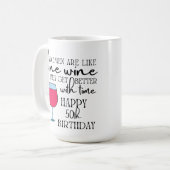 Vrouwen zijn net als de Mok van 50-jarige koffie (Voorkant links)