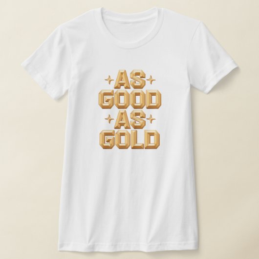 Vrouwen zijn net zo goed als gouden witte T-shirt (Laagn)