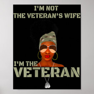 Vrouwen zijn niet de veteranen Vrouw Ik ben de vet Poster