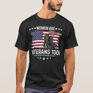 Vrouwen zijn ook veteranen - Vrouw veteranen T-shirt