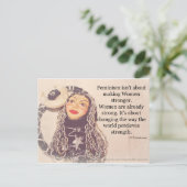 Vrouwen zijn sterk Briefkaart (Staand voorkant)