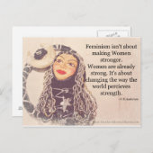 Vrouwen zijn sterk Briefkaart (Voorkant / Achterkant)