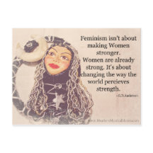 Vrouwen zijn sterk Briefkaart