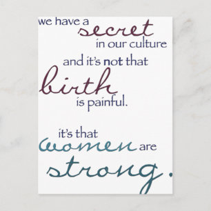vrouwen zijn sterk briefkaart