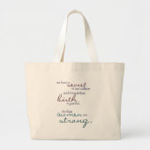 vrouwen zijn sterk grote tote bag (Voorkant)
