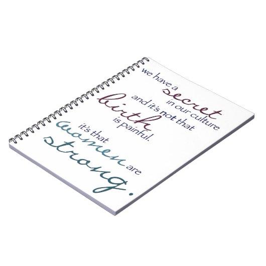 vrouwen zijn sterk notitieboek (Linkerzijde)