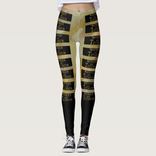 VROUWEN ZIJN TITANIUM LEGGINGS (Voorkant)