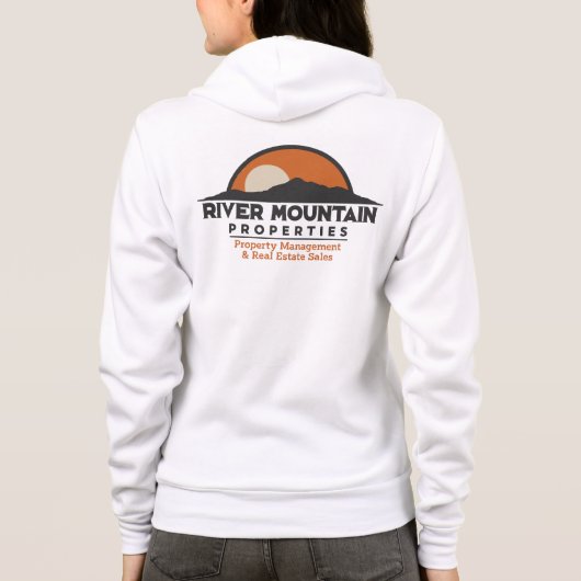 Vrouwen zip hoodie (Achterkant)