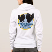 Vrouwen Zip-up Hoodie met Kleur Logo (Achterkant)