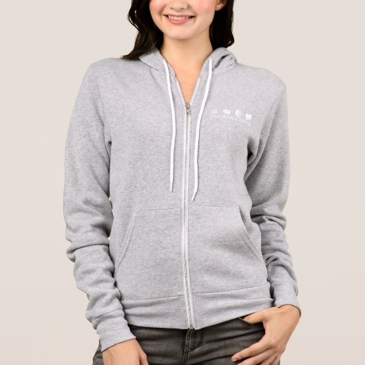 Vrouwen Zip Up Jacket - meerdere kleuren beschikba Hoodie (Voorkant)