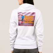 Vrouwen Zippered Hoodie met graphics op voorzijde (Achterkant)