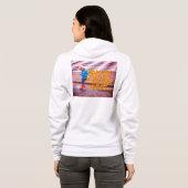Vrouwen Zippered Hoodie met graphics op voorzijde (Achterkant volledig)