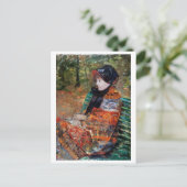 Vrouwen zitten op de bank, Mary Cassatt Briefkaart (Staand voorkant)