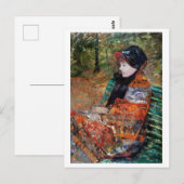 Vrouwen zitten op de bank, Mary Cassatt Briefkaart (Voorkant / Achterkant)