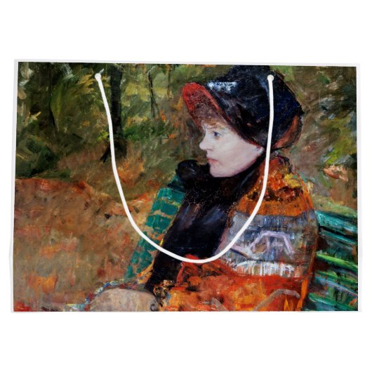 Vrouwen zitten op de bank, Mary Cassatt Groot Cadeauzakje (Achterkant)