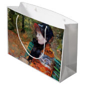 Vrouwen zitten op de bank, Mary Cassatt Groot Cadeauzakje (Achterkant Gekanteld)