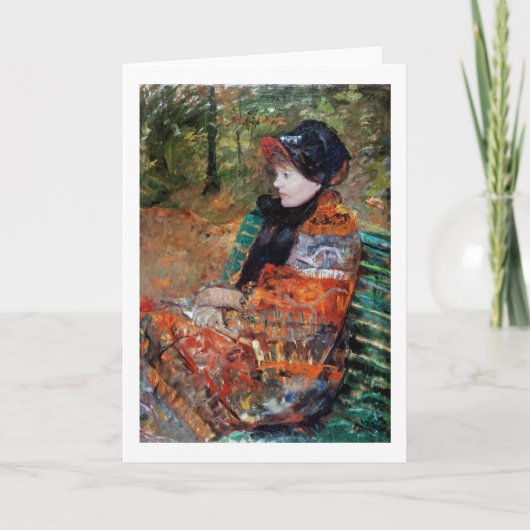 Vrouwen zitten op de bank, Mary Cassatt Kaart (Voorkant)