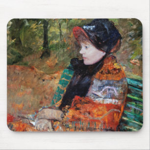 Vrouwen zitten op de bank, Mary Cassatt Muismat