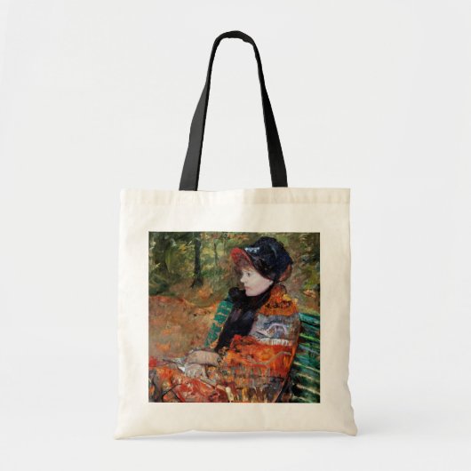 Vrouwen zitten op de bank, Mary Cassatt Tote Bag (Voorkant)