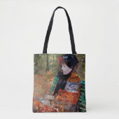 Vrouwen zitten op de bank, Mary Cassatt Tote Bag (Voorkant)