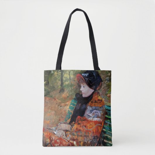 Vrouwen zitten op de bank, Mary Cassatt Tote Bag (Voorkant)