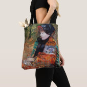 Vrouwen zitten op de bank, Mary Cassatt Tote Bag (Dichtbij)