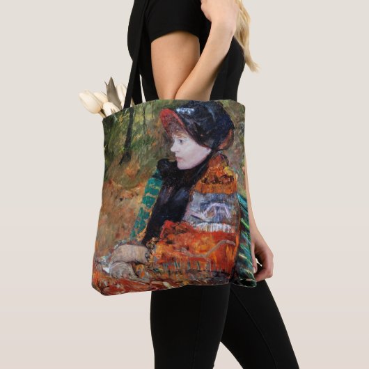 Vrouwen zitten op de bank, Mary Cassatt Tote Bag (Dichtbij)