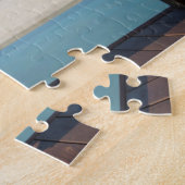 Vrouwen zitten op een hammock in een klein hotel legpuzzel (Zijkant)