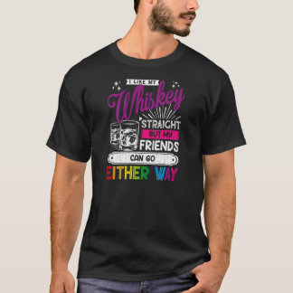 Vrouwen zoals mijn Whiskey, recht Lgbatq Lesbians T-shirt