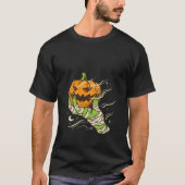 Vrouwen Zombie Hand Pompoen Jackolantern Retro Vin T-shirt (Voorkant)