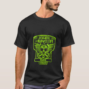 Vrouwen Zombie Hunter Maine Halloween Giftig Gasma T-shirt