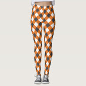 Vrouwen zomer geruite Gingham kleding Leggings (Voorkant)