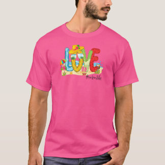 Vrouwen Zomer Liefde Mimilife Liefde Strand Vacati T-shirt